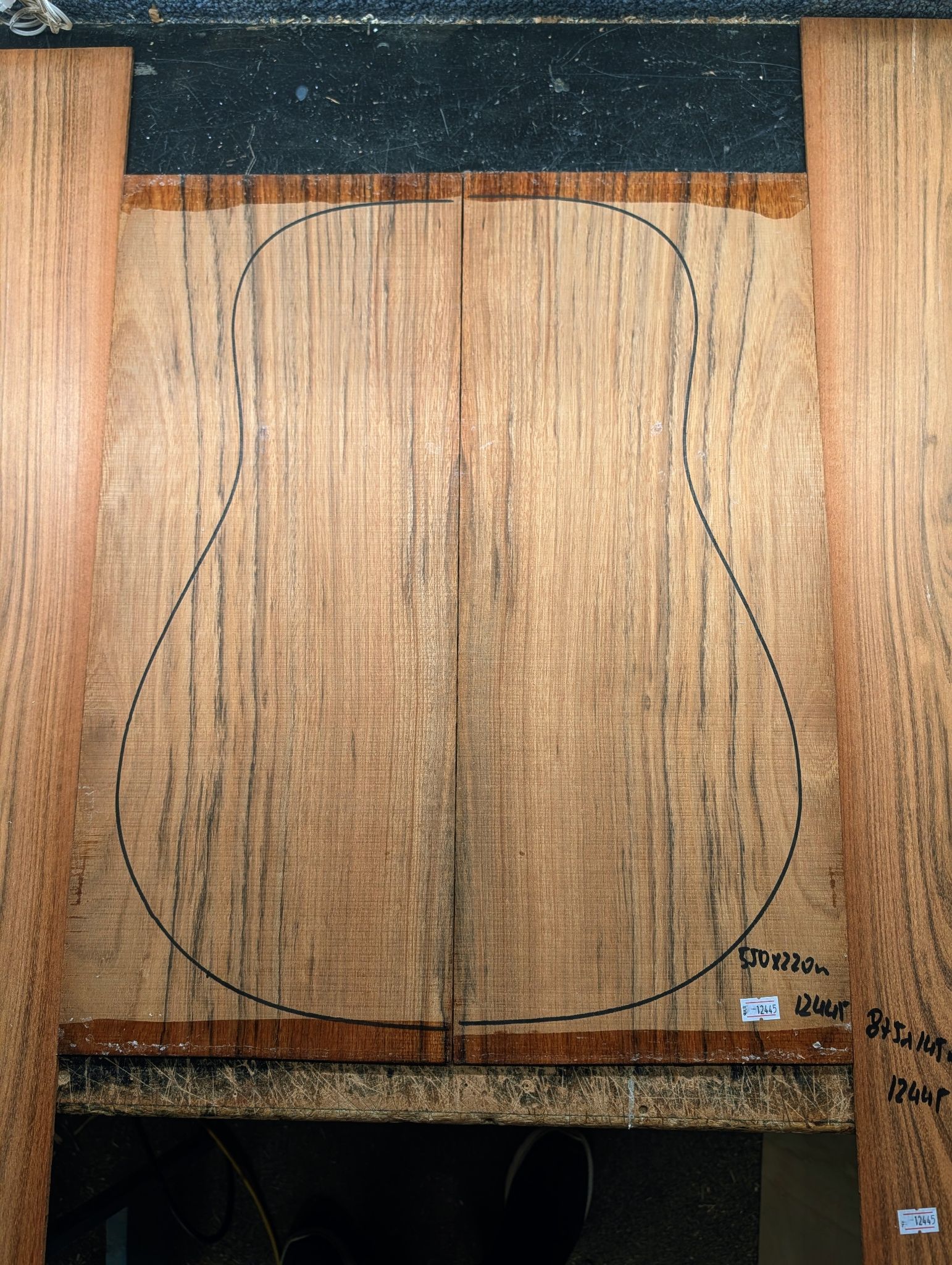 Ovangkol Back and Sides Set 12446