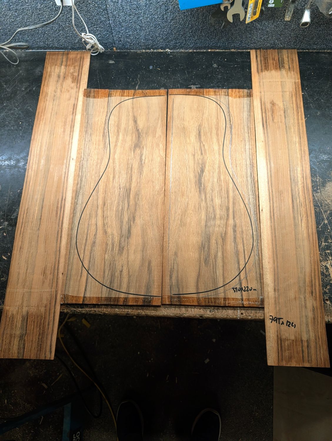 Ovangkol Back and Sides Set 12446