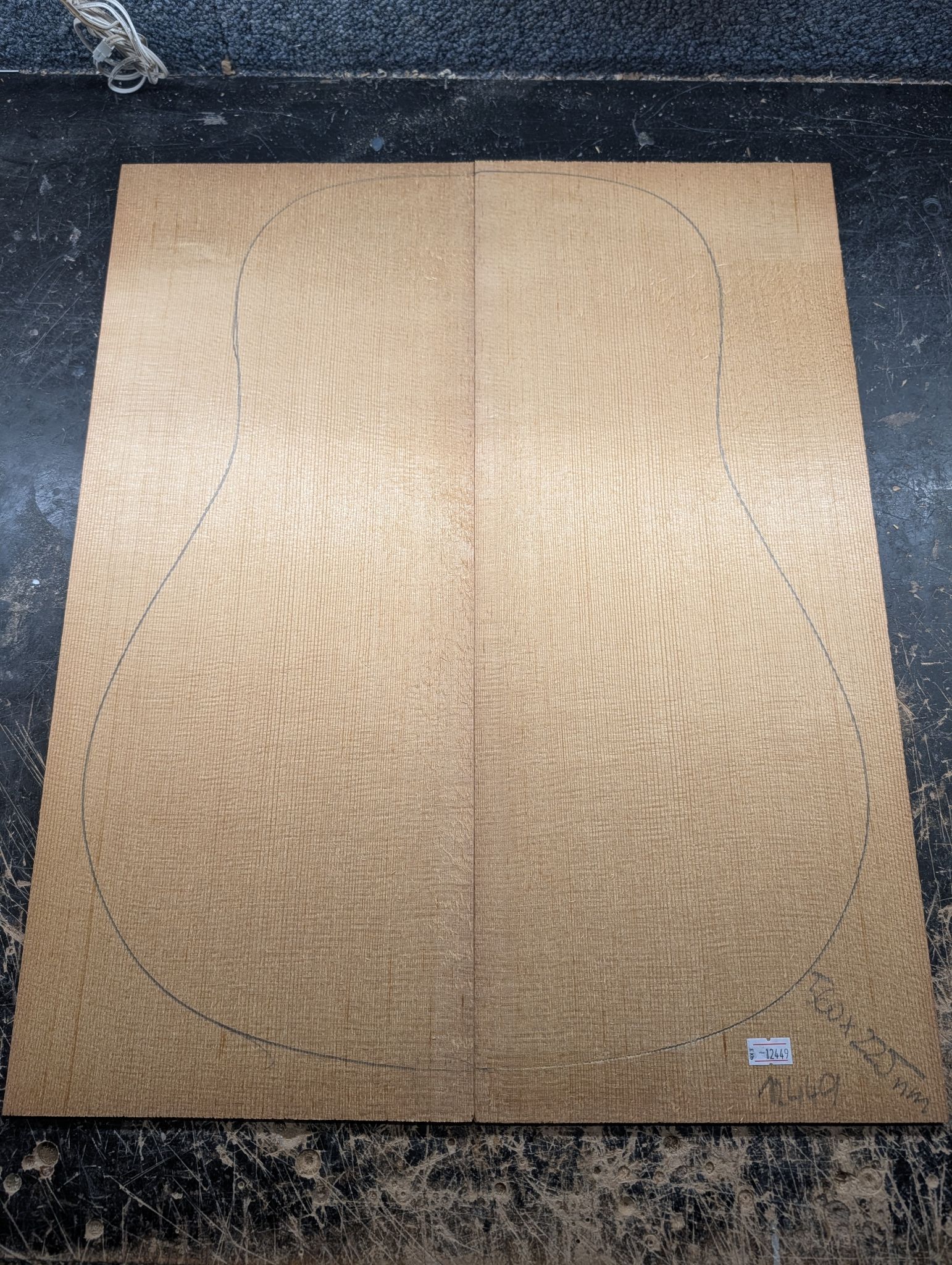 Torrefied AA Englemann Spruce Soundboard 12449