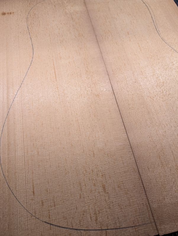 Torrefied A Englemann Spruce Soundboard 12452