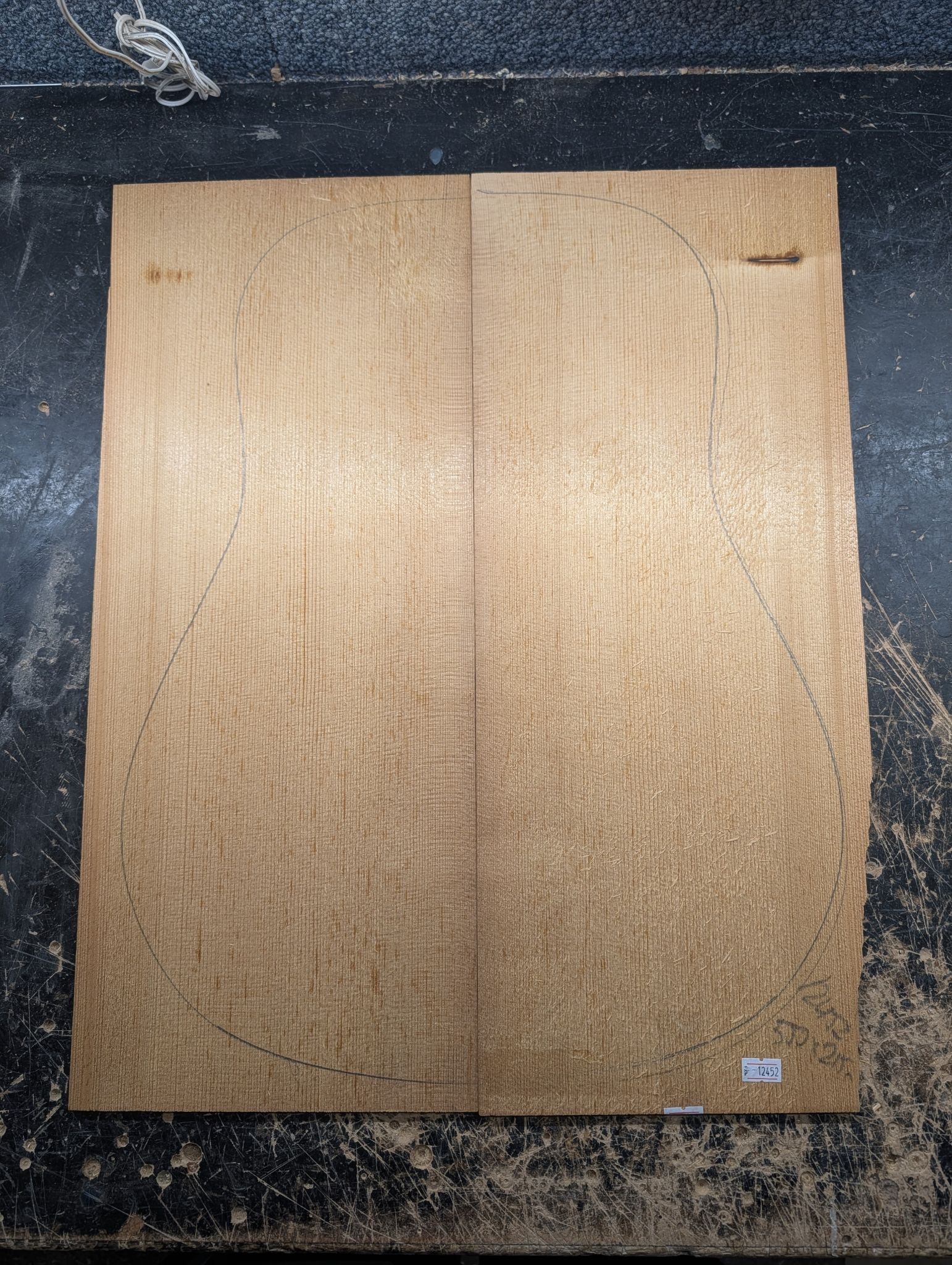 Torrefied A Englemann Spruce Soundboard 12452
