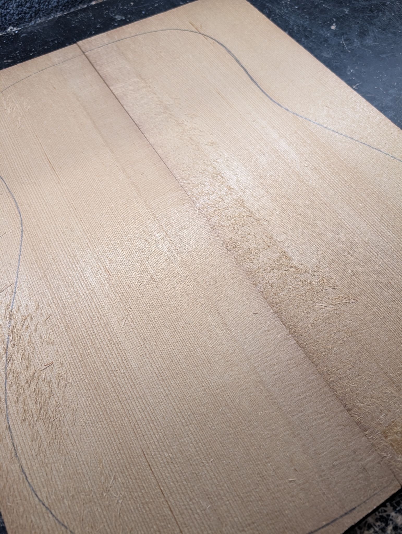 Torrefied A Englemann Spruce Soundboard 12447