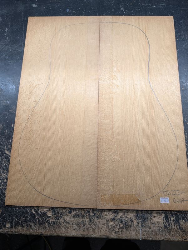 Torrefied A Englemann Spruce Soundboard 12447