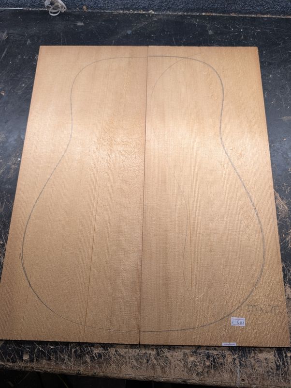 Torrefied A Englemann Spruce Soundboard 12448