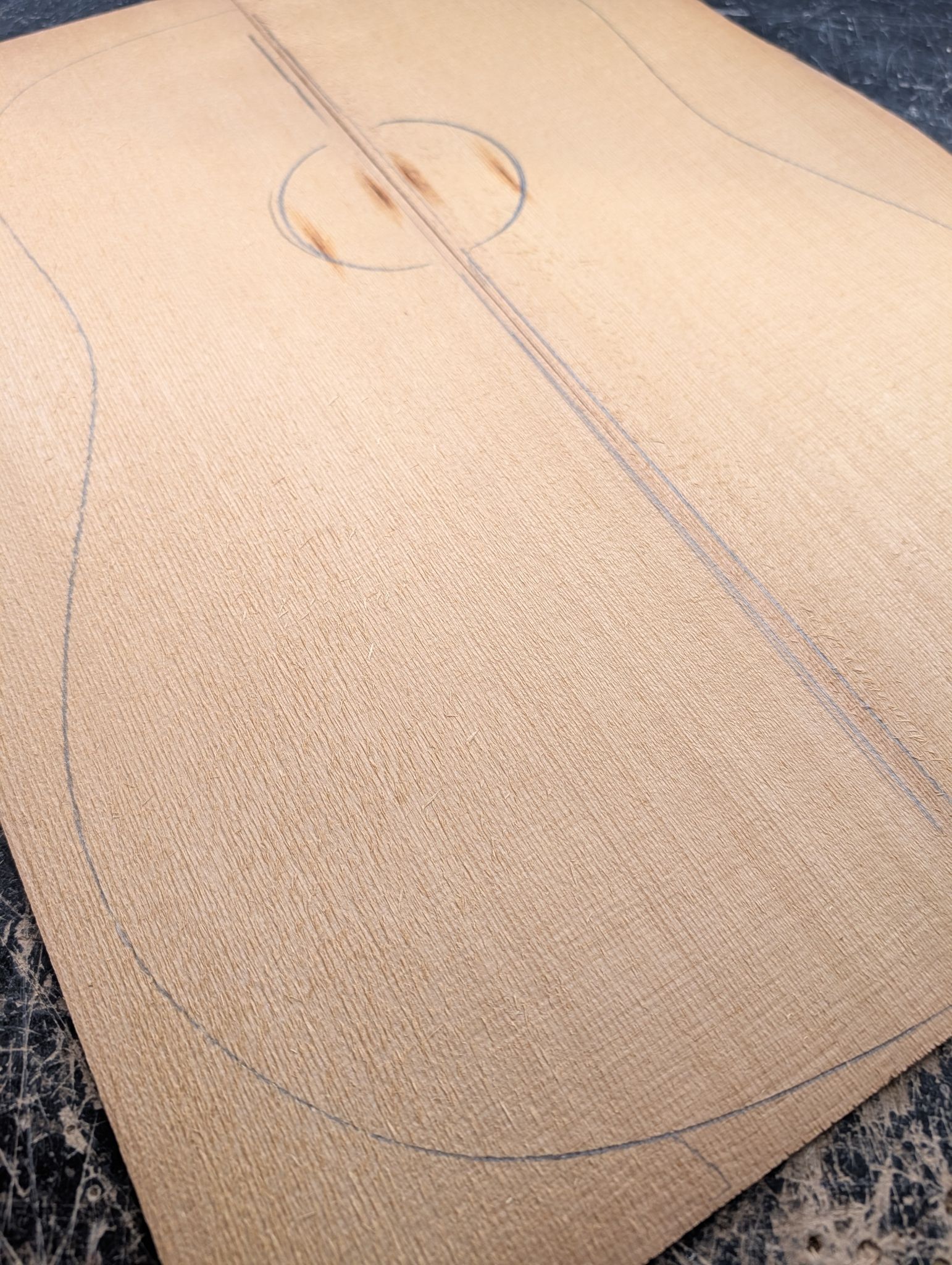 Torrefied AA Englemann Spruce Soundboard 12451
