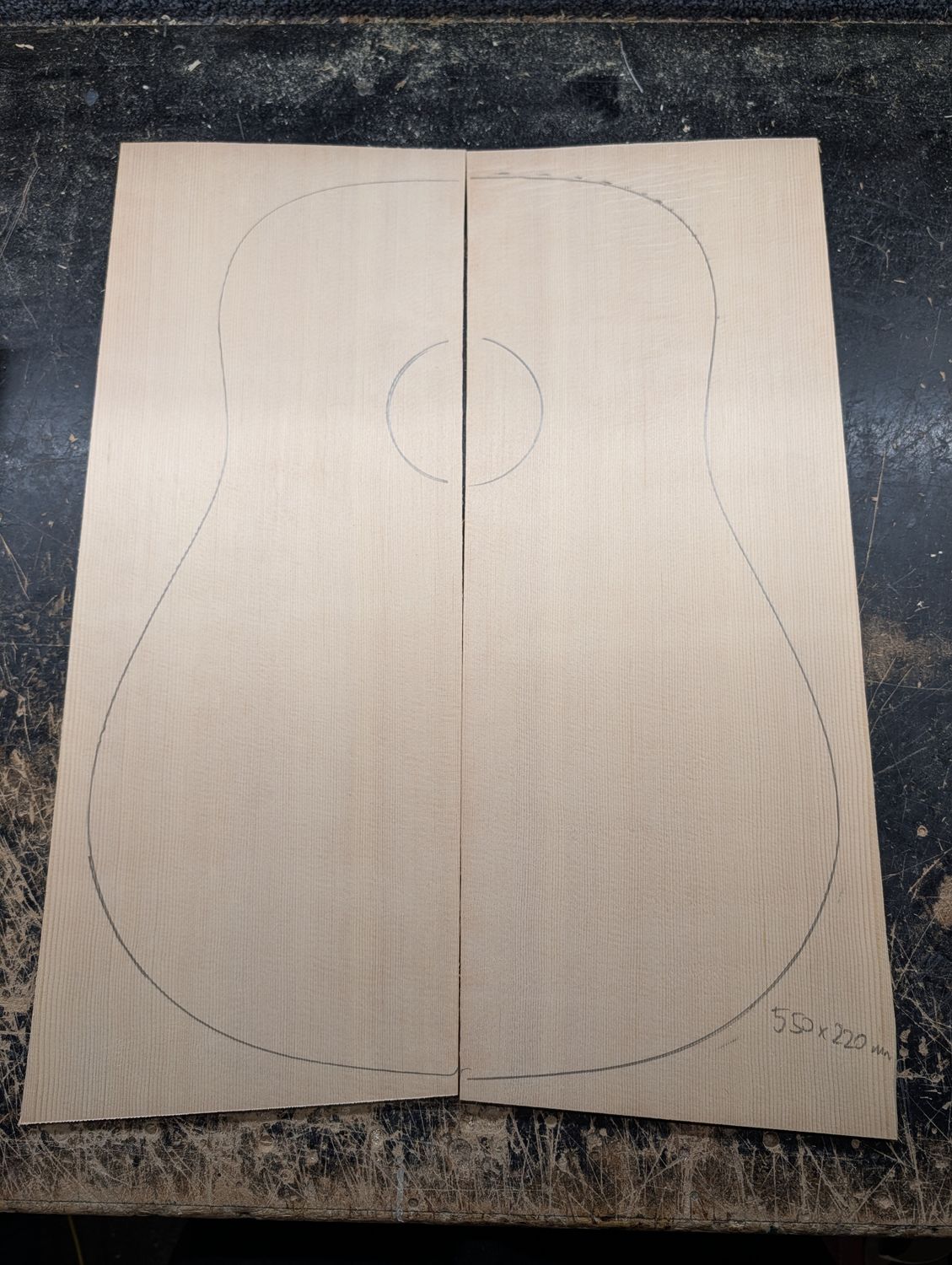 AAA Sitka Spruce Soundboard 12458