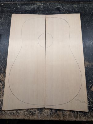AAA Sitka Spruce Soundboard 12458