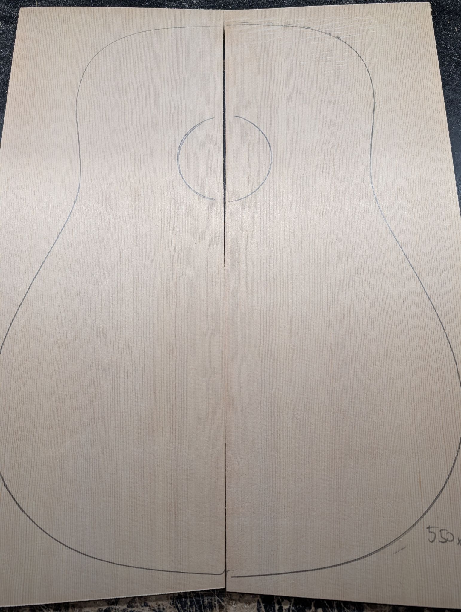 AAA Sitka Spruce Soundboard 12458