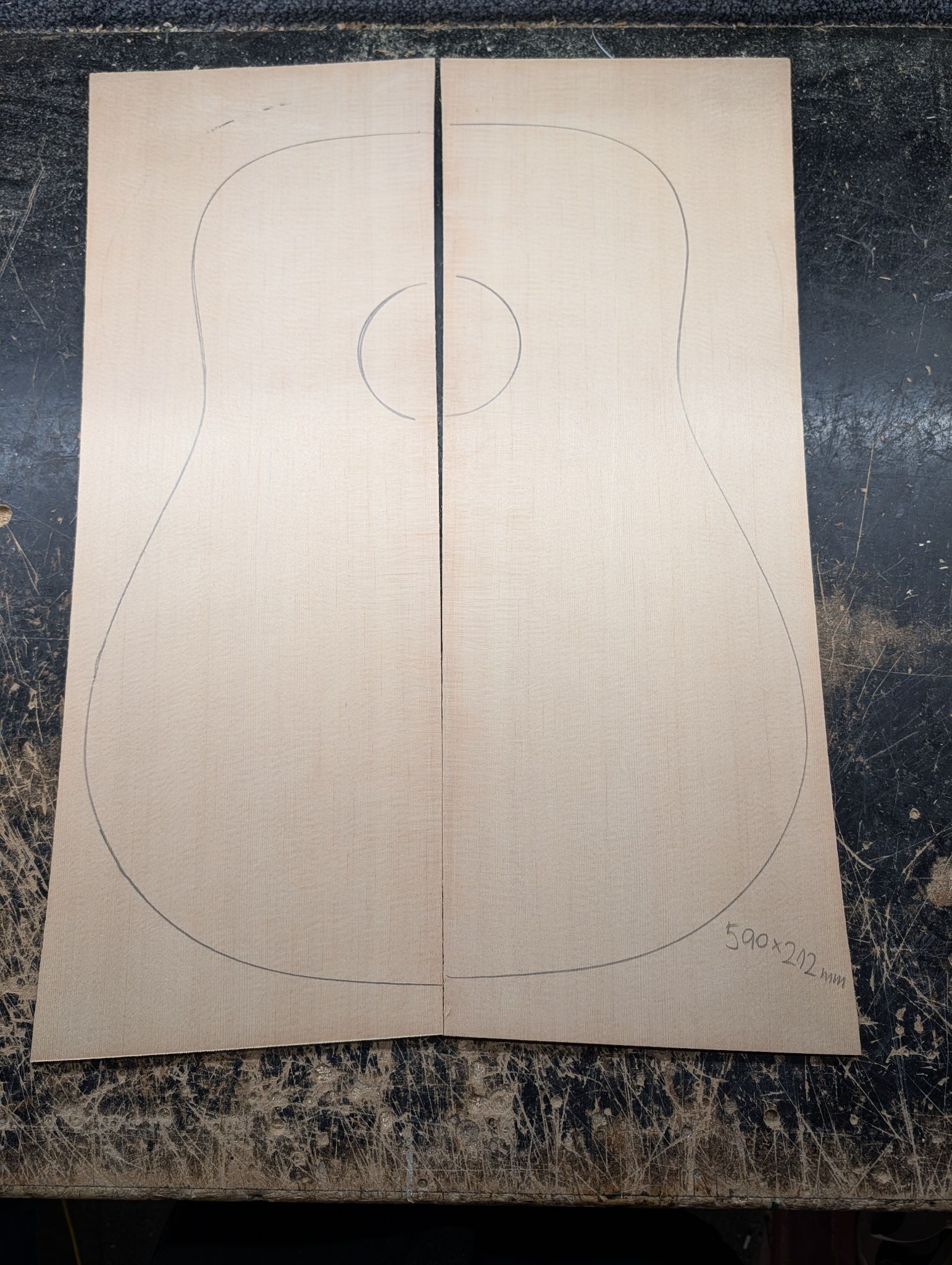 AAA+ Sitka Spruce Soundboard 12459