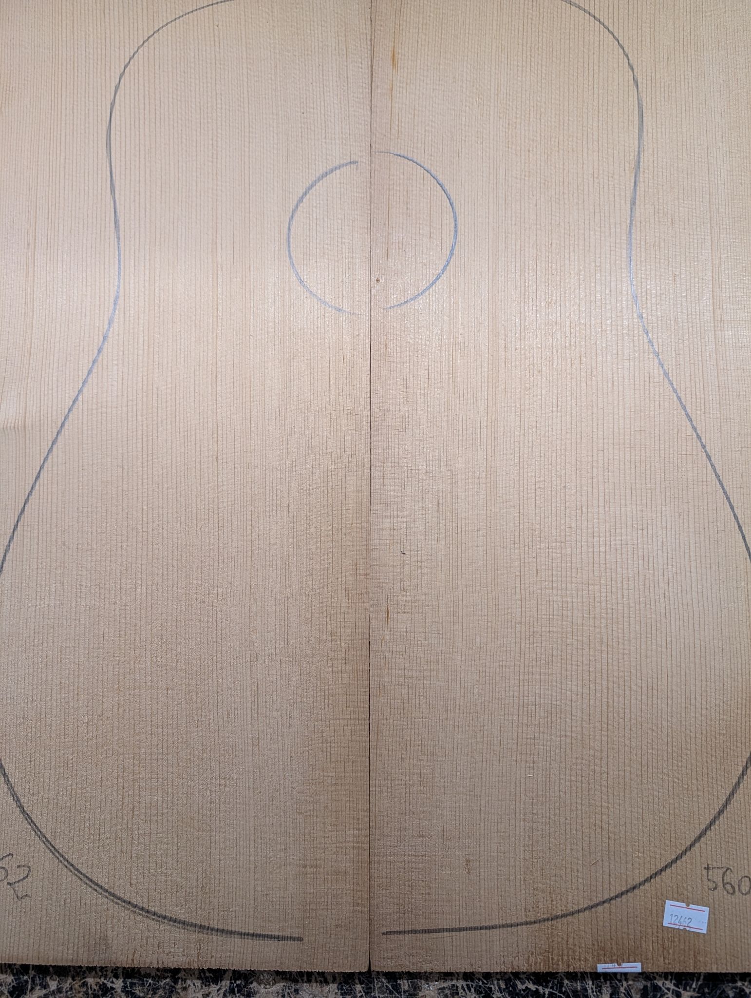Torrefied A Englemann Spruce Soundboard 12462