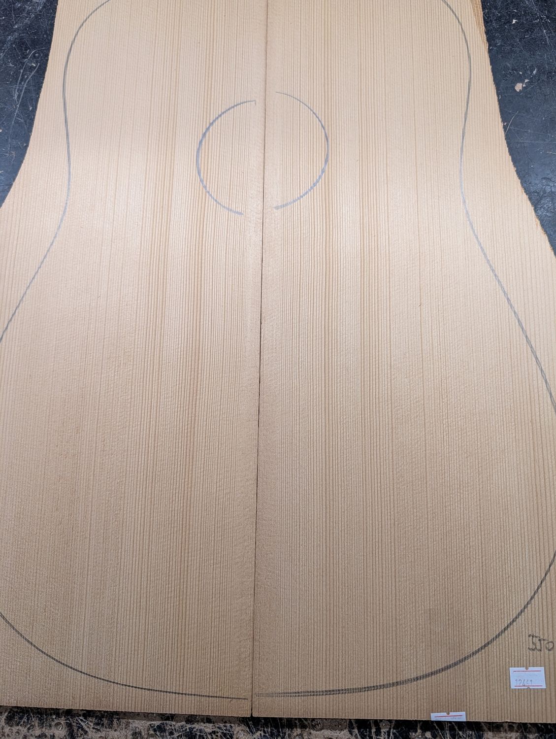 Torrefied Englemann Spruce Soundboard 12461