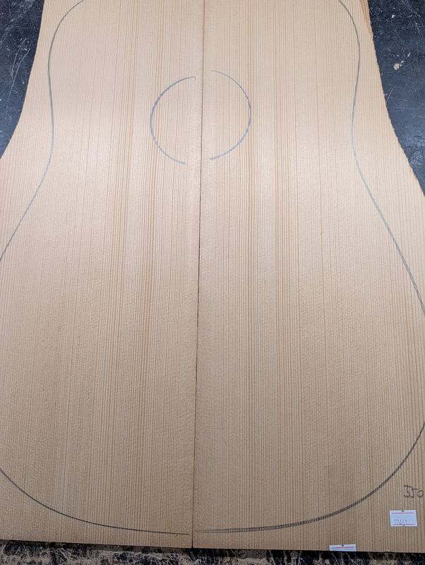Torrefied Englemann Spruce Soundboard 12461