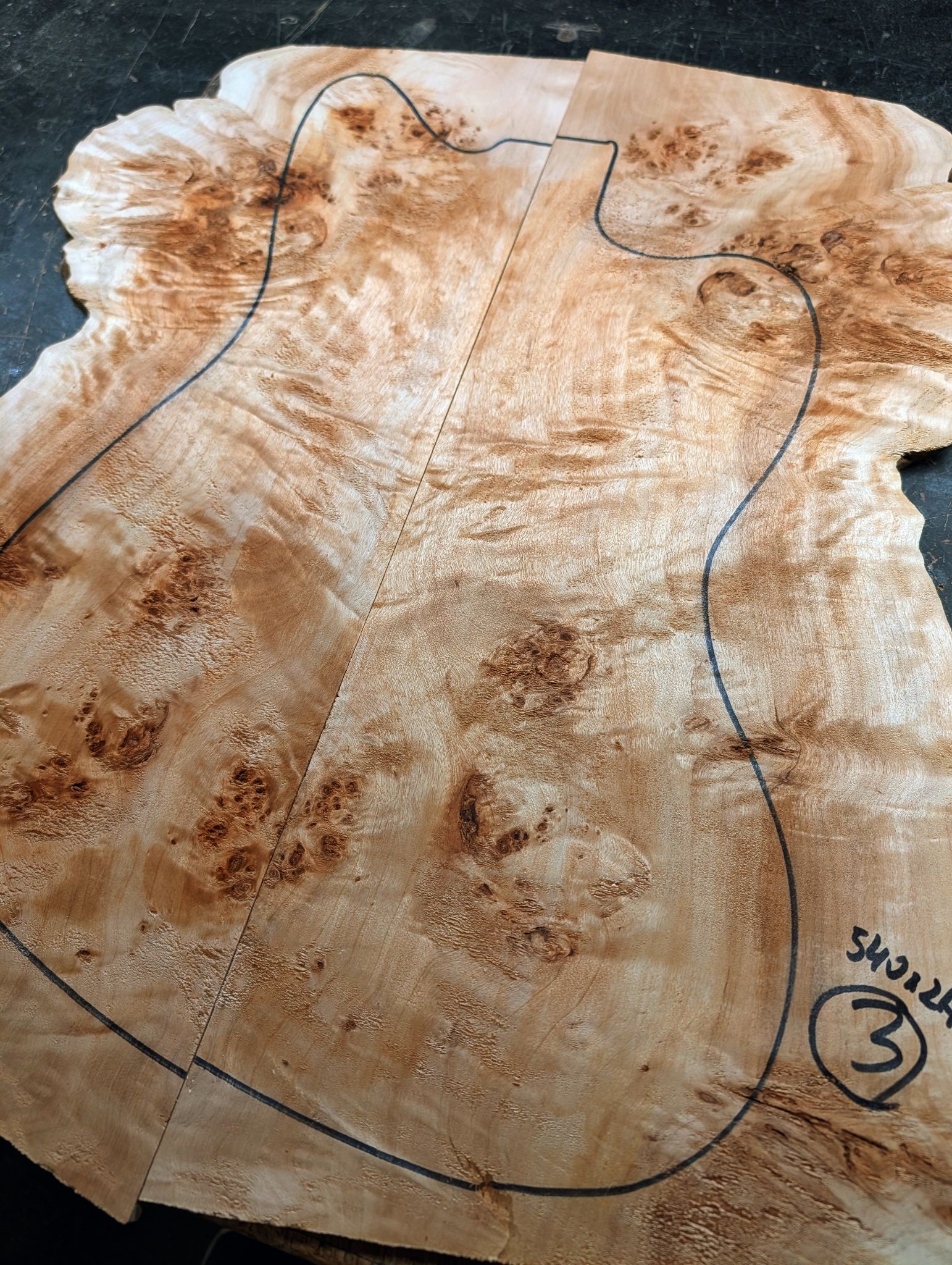 British Mappa Burl Drop Top 12474