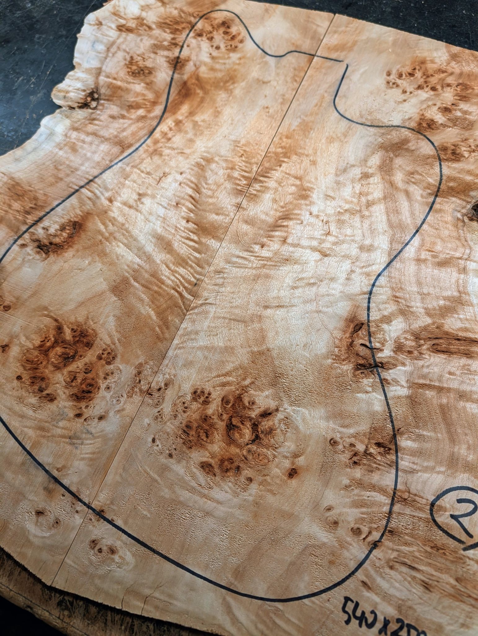 British Mappa Burl Drop Top 12475