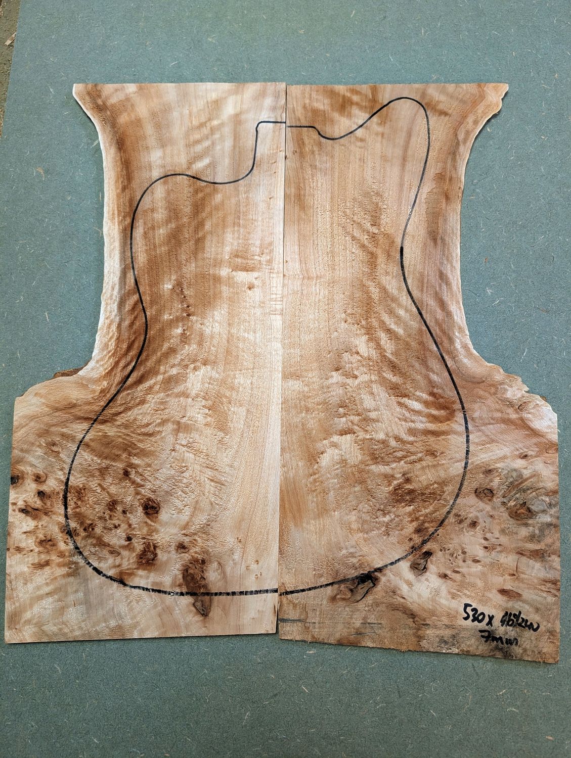British Mappa Burl Drop Top 12476