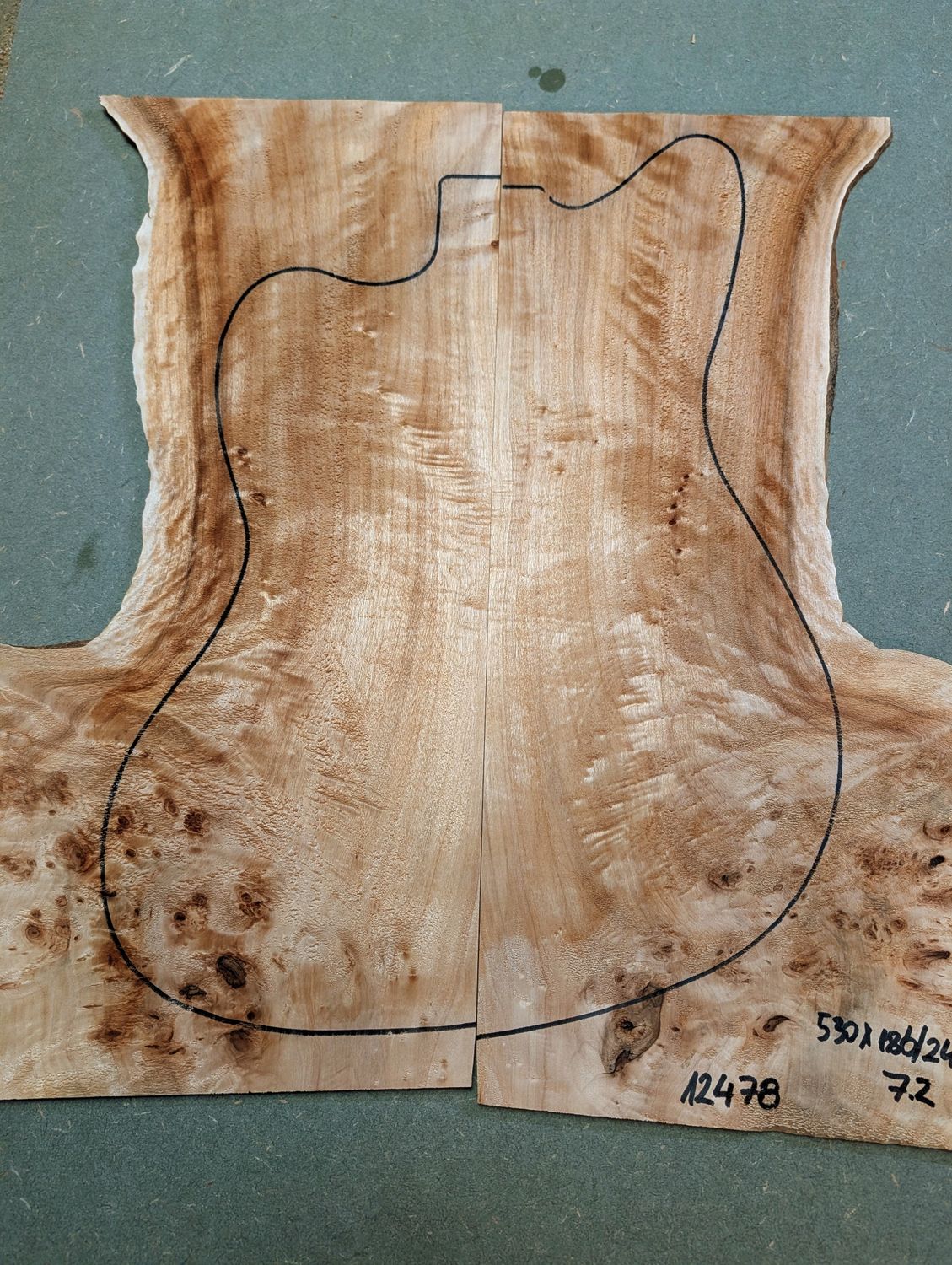 British Mappa Burl Drop Top 12478