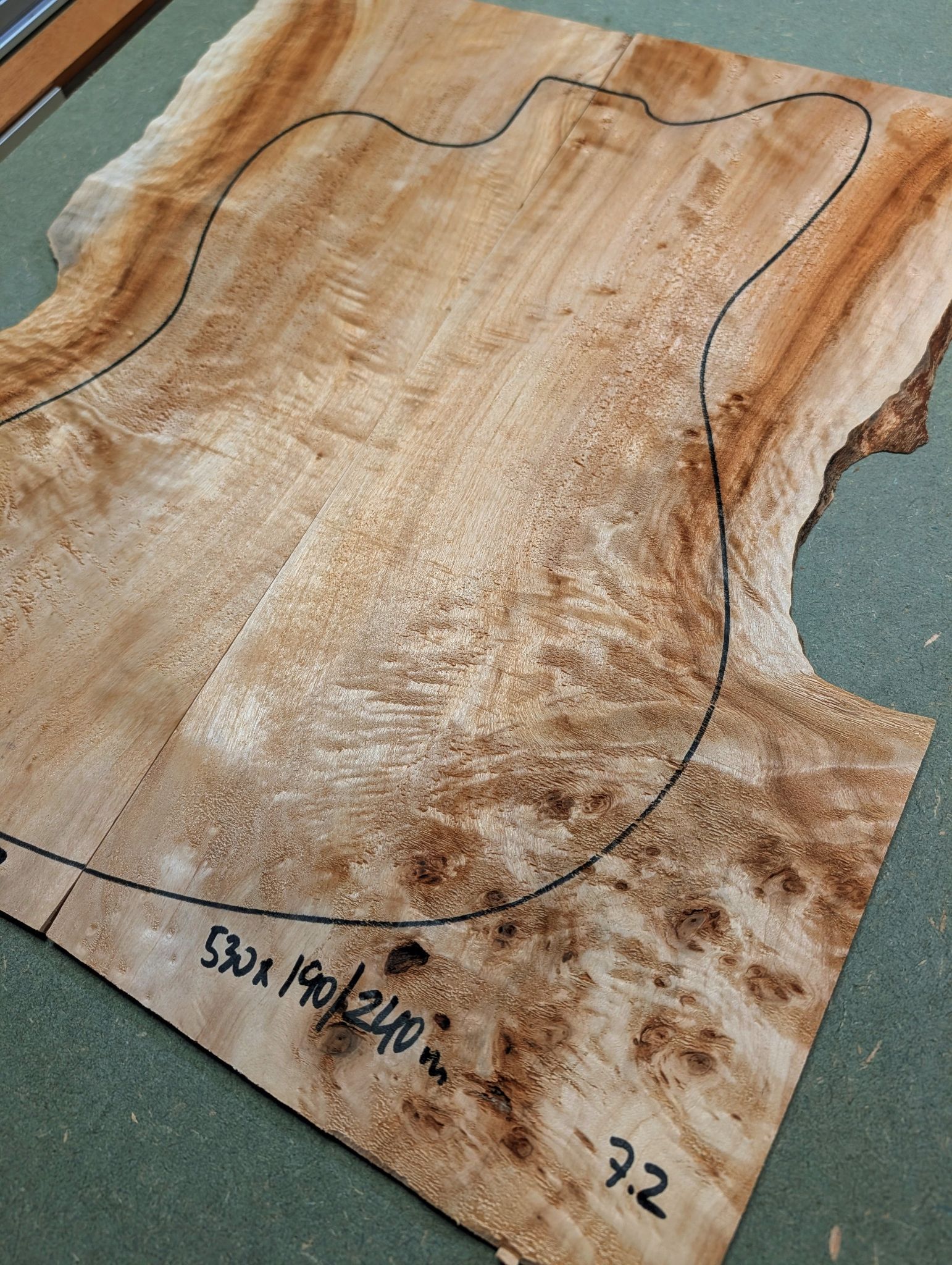 British Mappa Burl Drop Top 12477