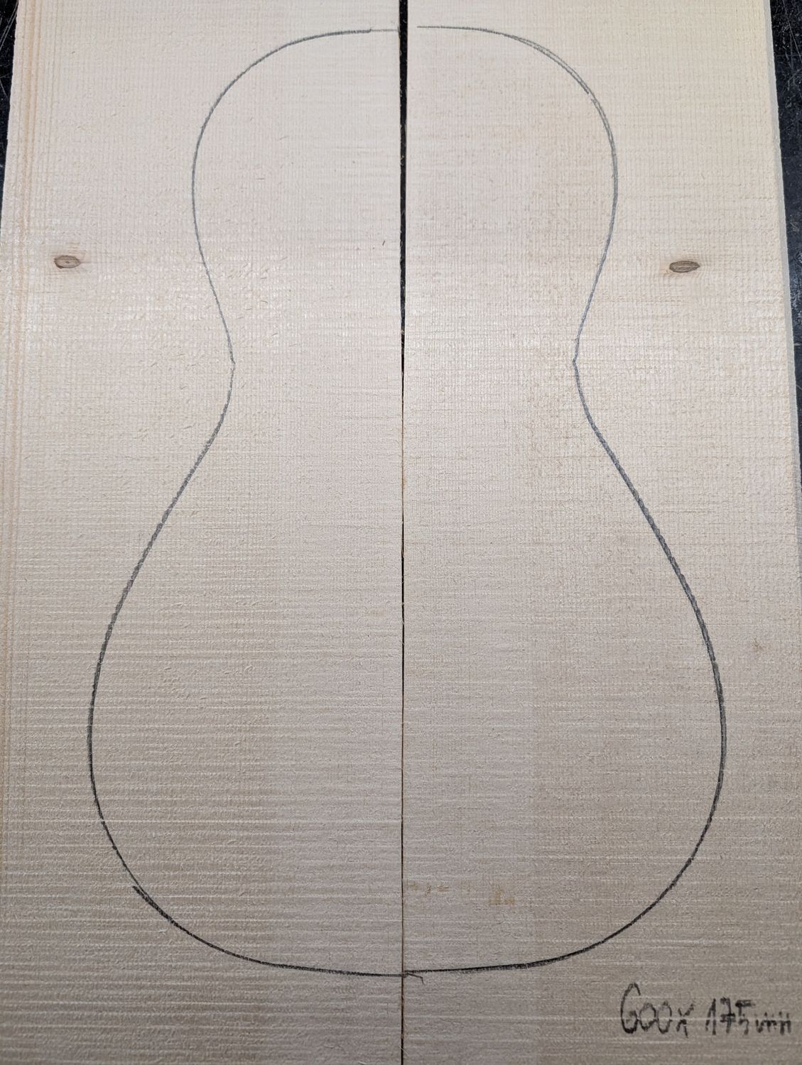 European Spruce AA Parlour Soundboard 12484