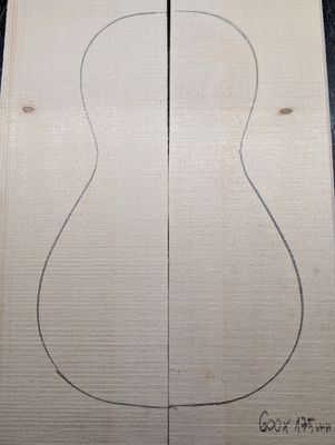 European Spruce AA Parlour Soundboard 12484 European Spruce AA Parlour Soundboard 12484