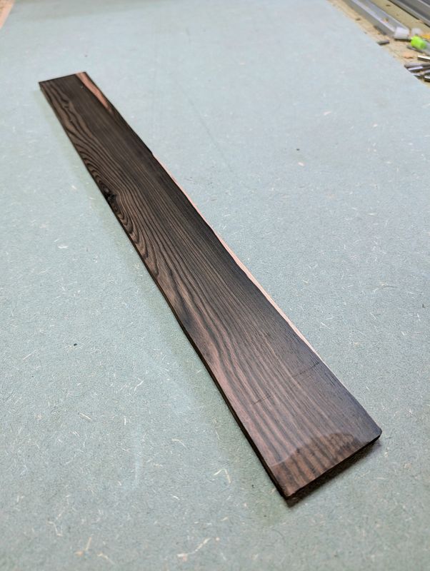 Mun Ebony Baritone Guitar Fingerboard Blank 12499