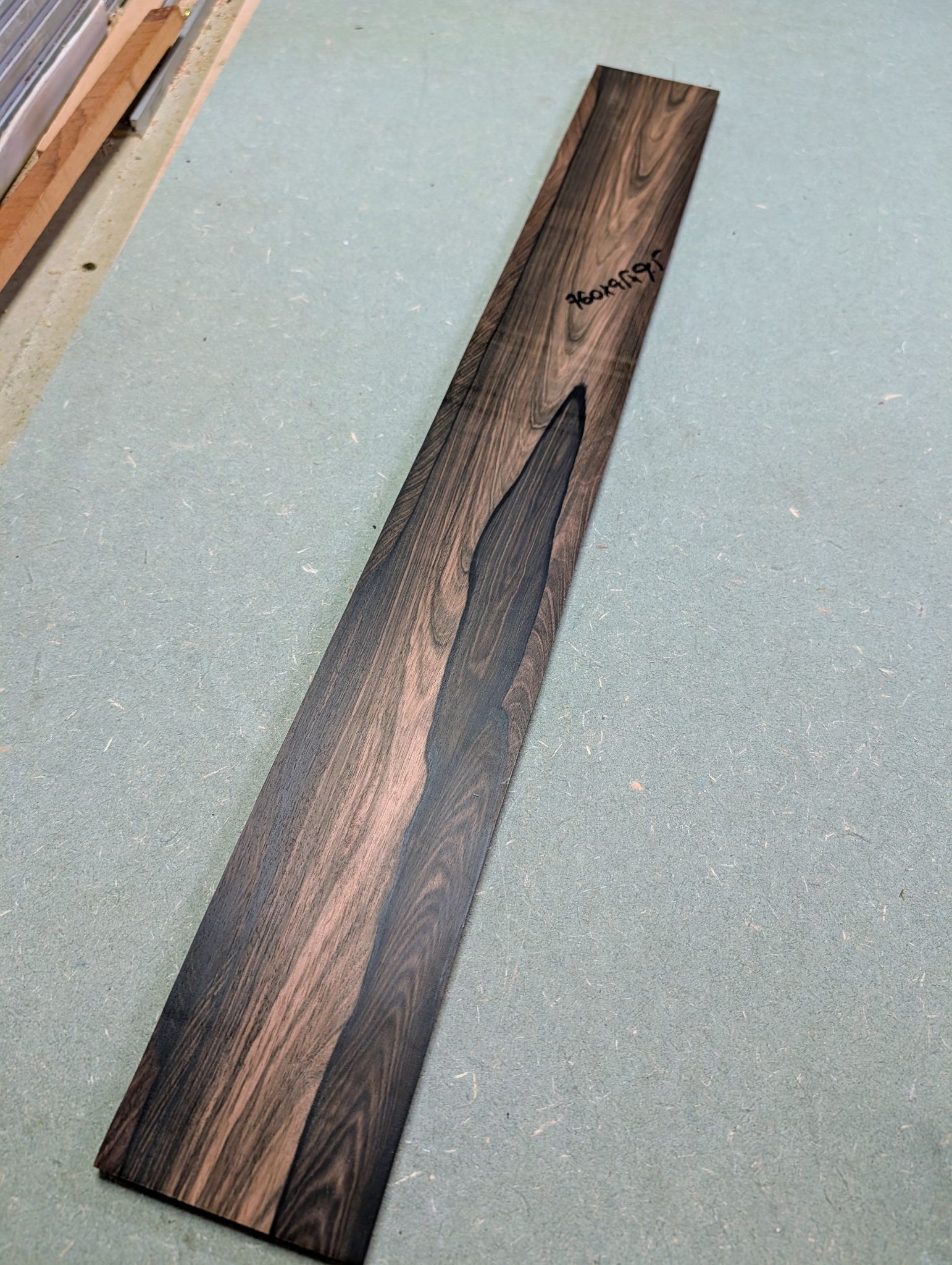 Mun Ebony 5/6 String Bass Guitar Fingerboard Blank 12500