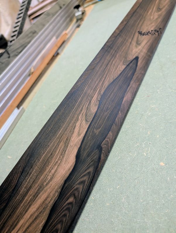 Mun Ebony 5/6 String Bass Guitar Fingerboard Blank 12500