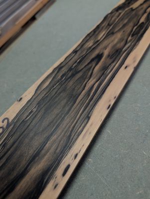 Pale Moon Ebony Bass Guitar Fingerboard Blank 12502