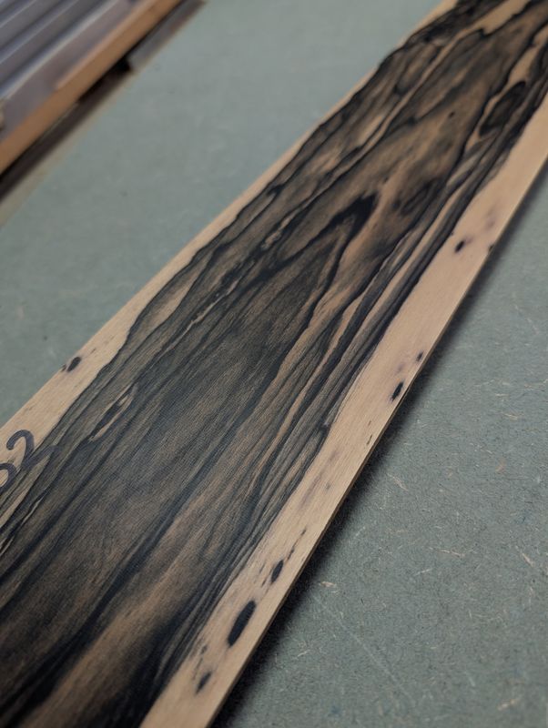 Pale Moon Ebony Bass Guitar Fingerboard Blank 12502