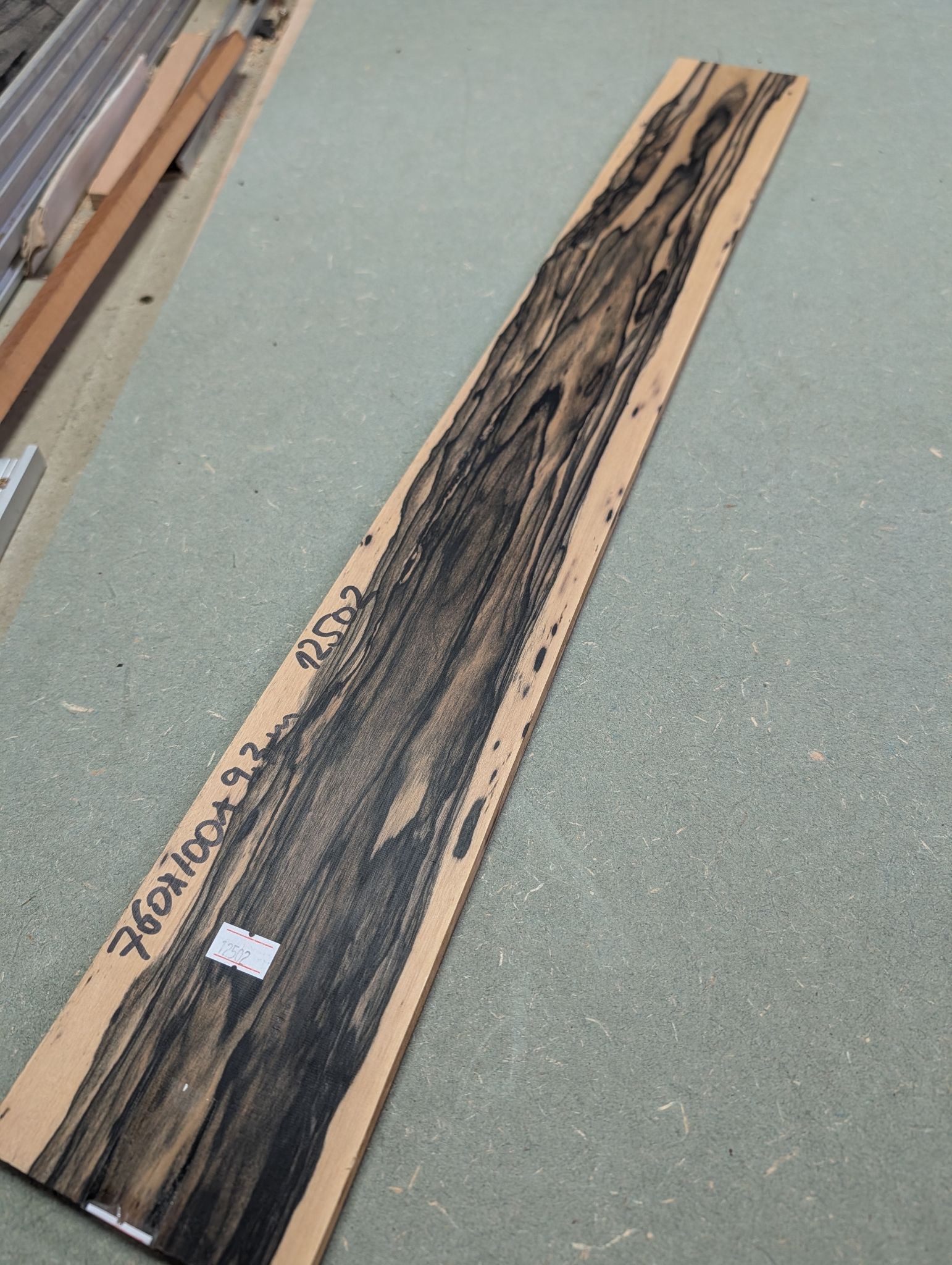 Pale Moon Ebony Bass Guitar Fingerboard Blank 12502