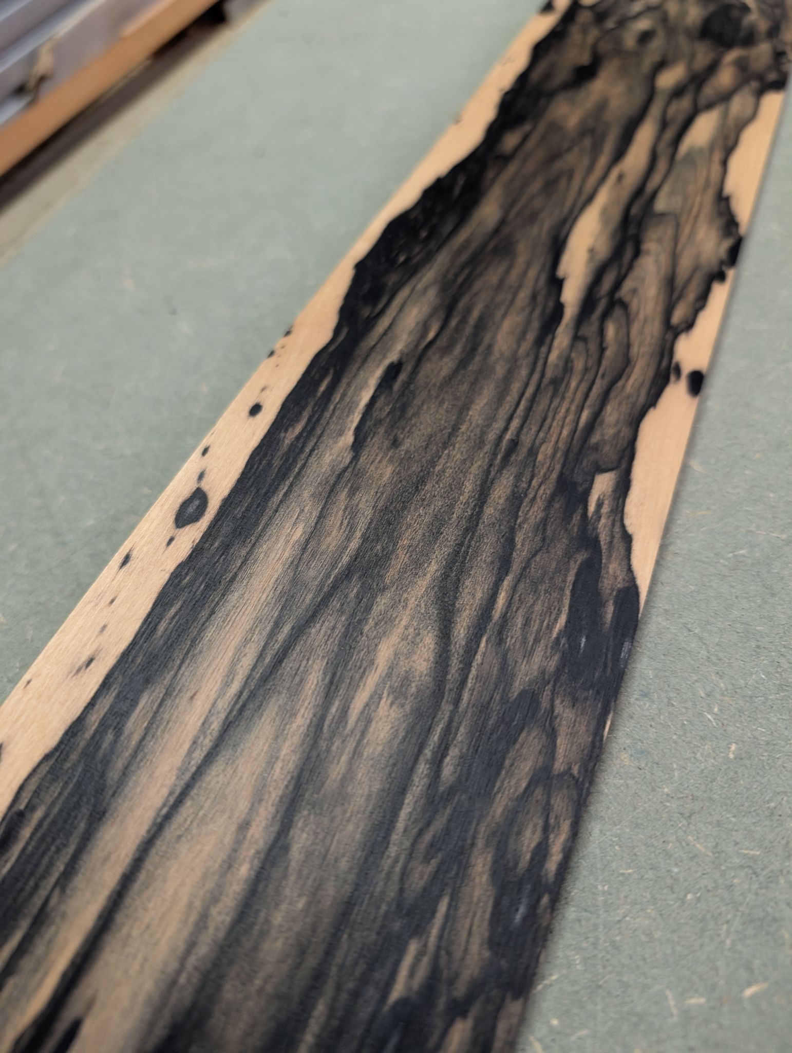 Pale Moon Ebony Bass Guitar Fingerboard Blank 12503