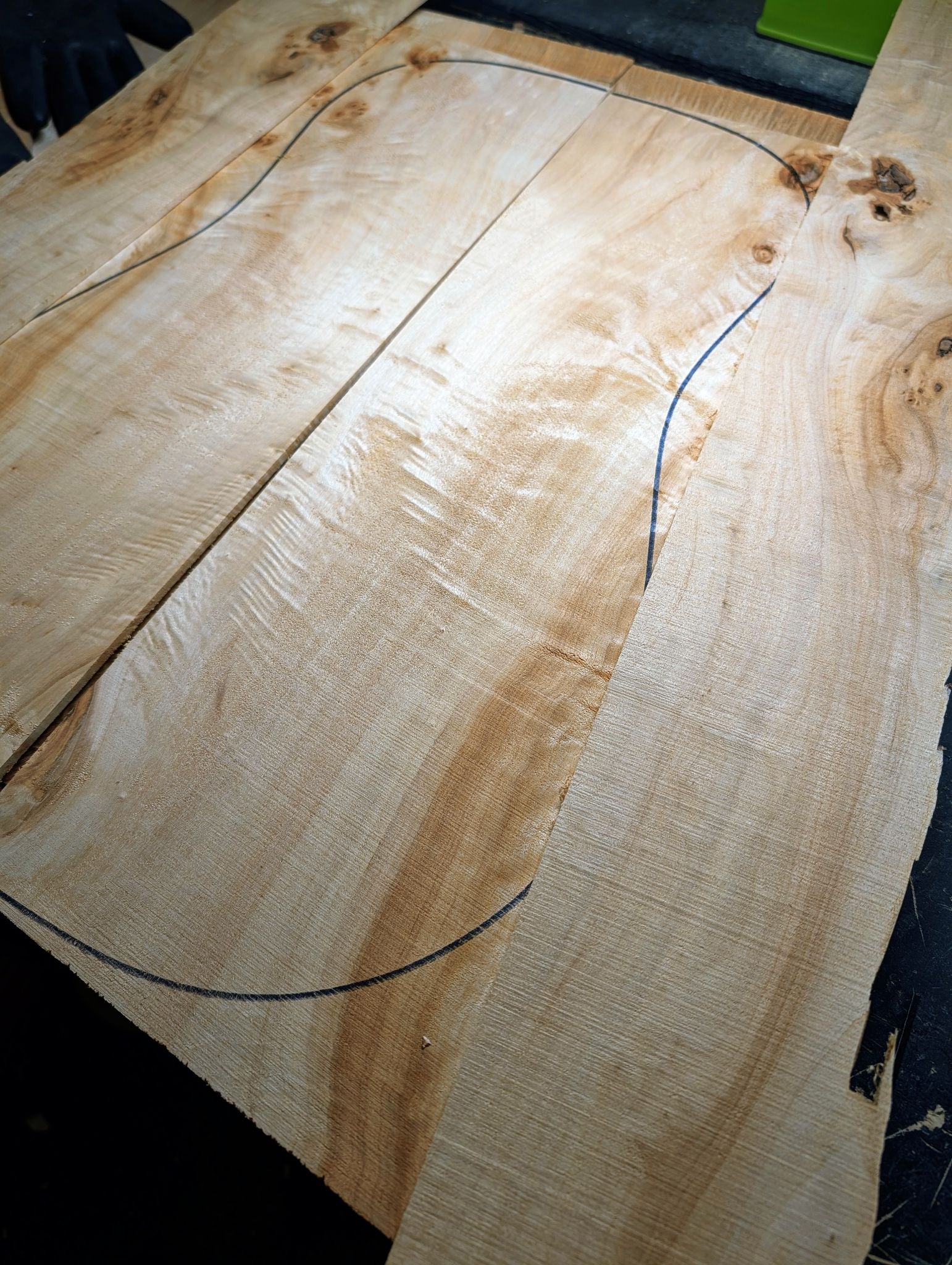 British Mappa Burl Back and Sides Set 12508