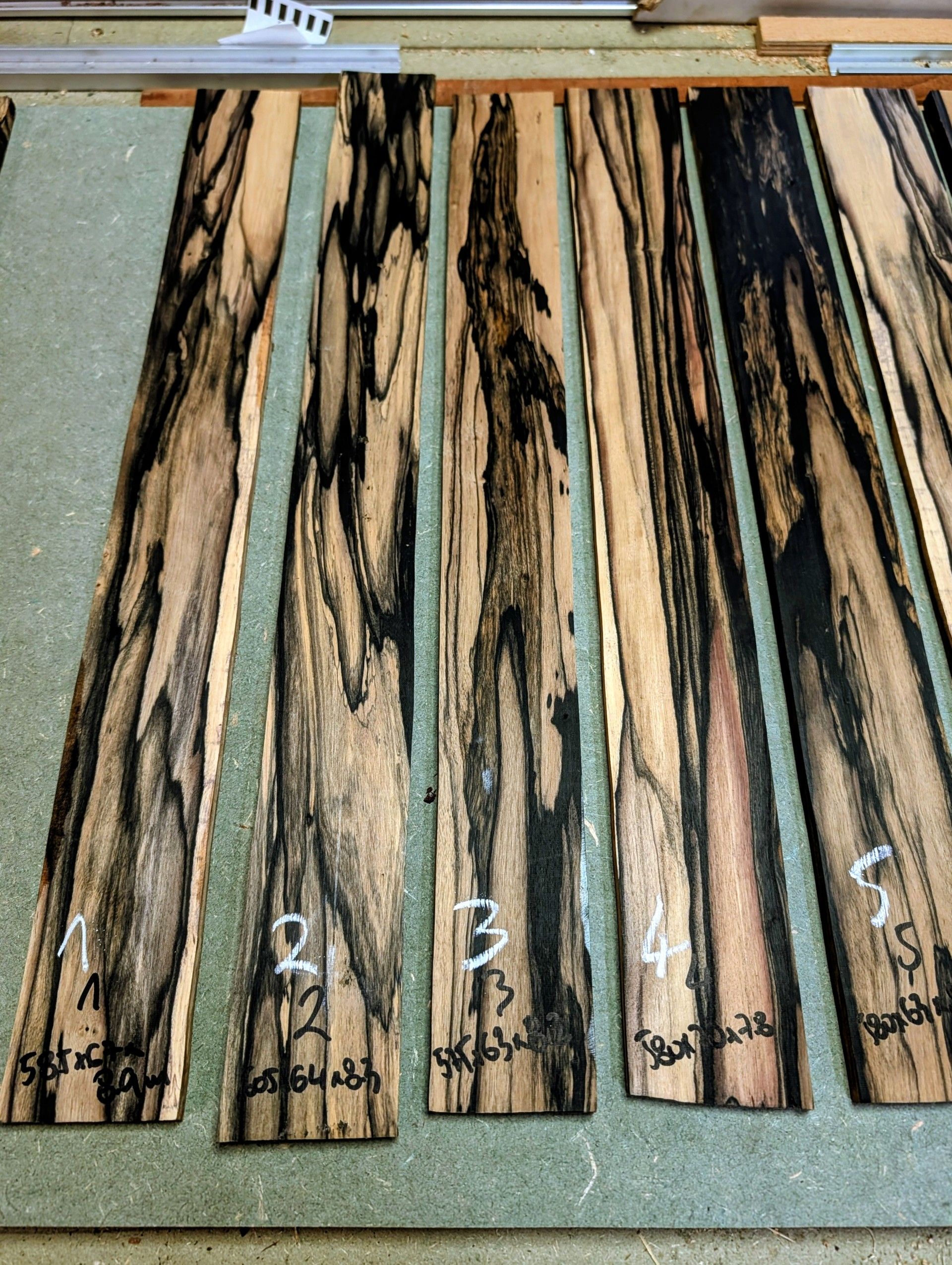Pale Moon Ebony Baritone Guitar Fingerboard Blanks 18