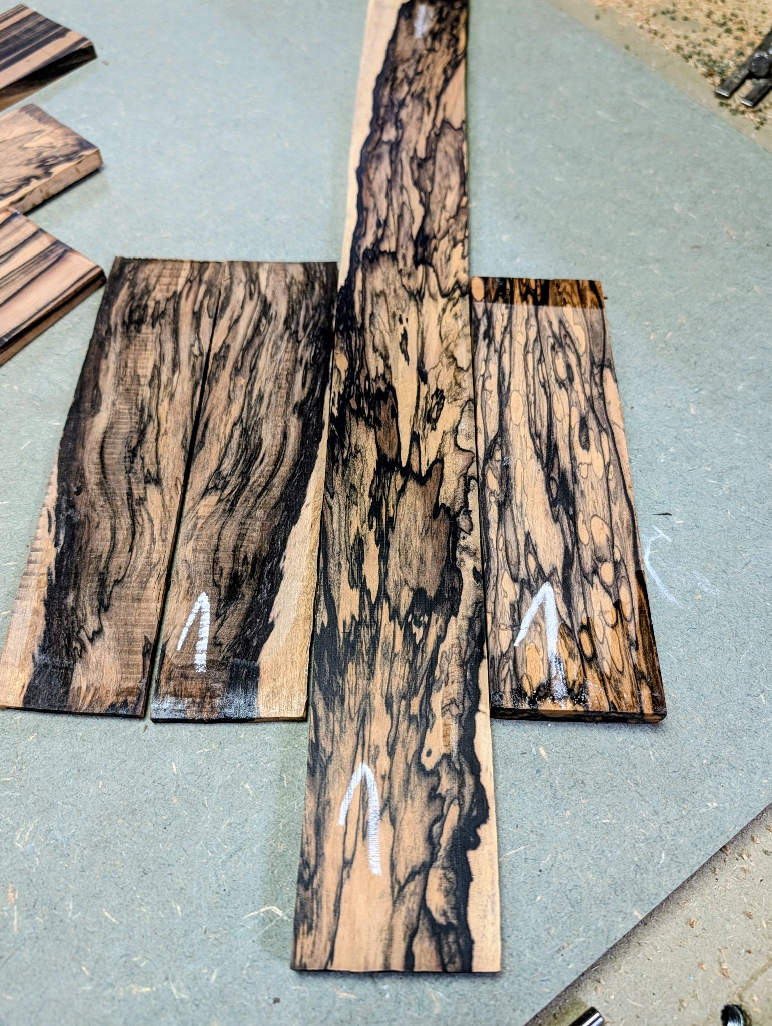 Premium Exotic Tonewood Fingerboard, Bridge and Headplate Combos