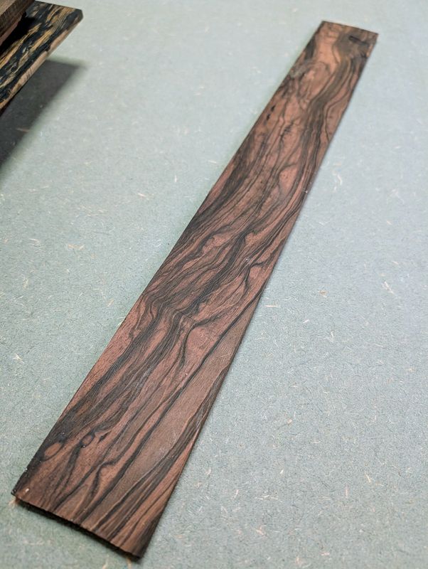 Mun Ebony Baritone Fingerboard Blank 12529