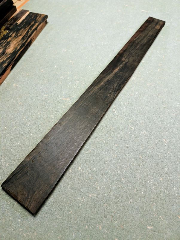 Mun Ebony Baritone Fingerboard Blank 12527