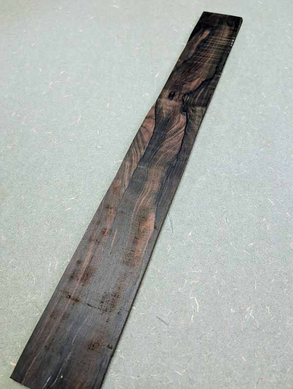 Mun Ebony Baritone Fingerboard Blank 12528