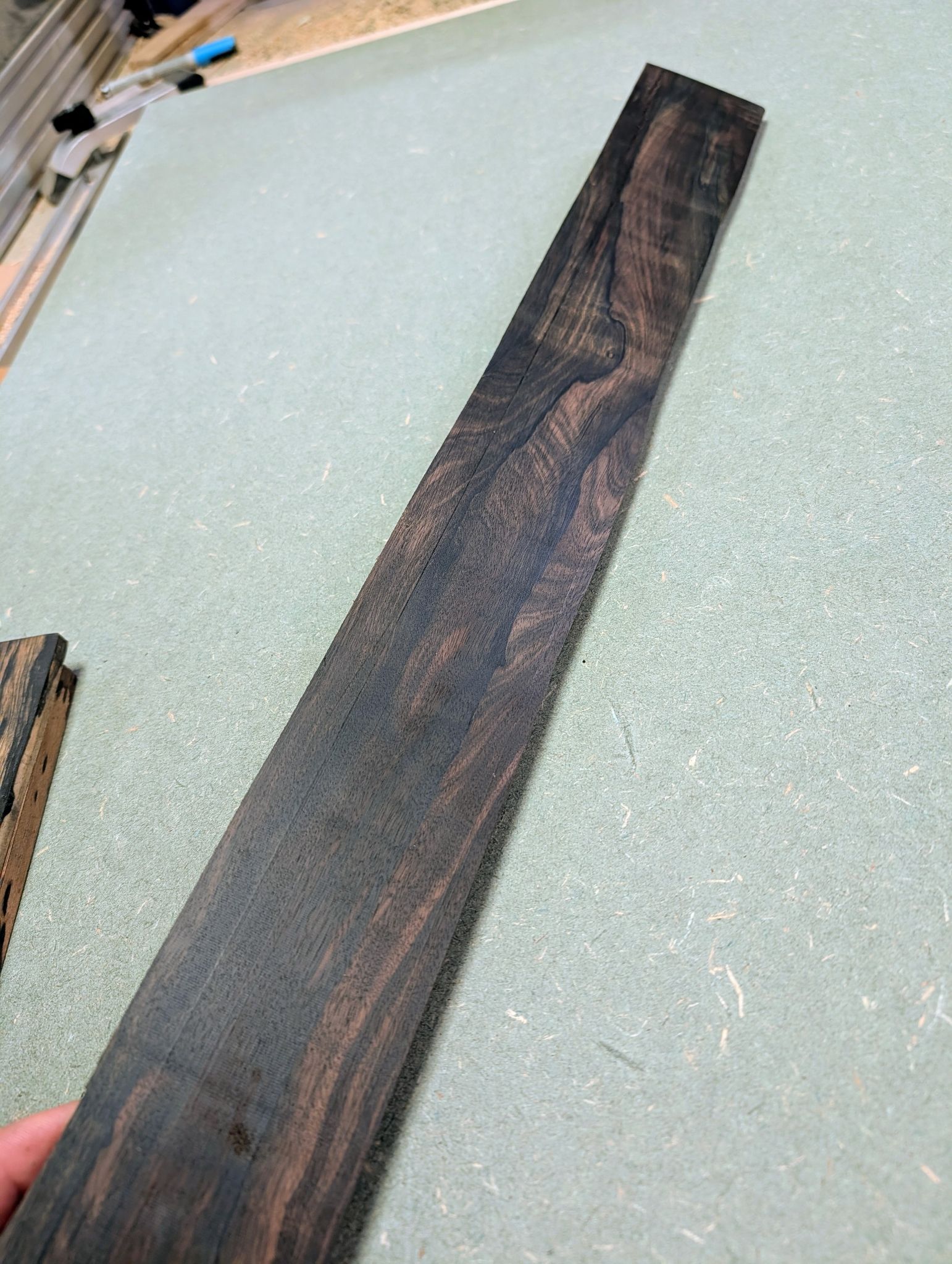 Mun Ebony Baritone Fingerboard Blank 12528