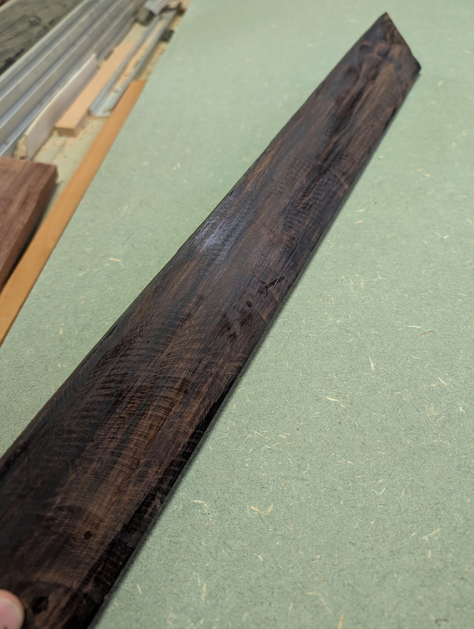 Burmese Blackwood Baritone Fingerboard Blank 12532