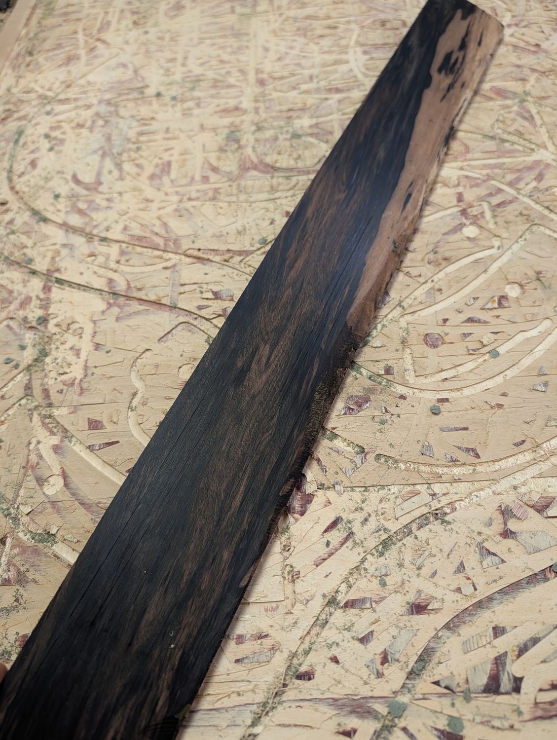 Mun Ebony Short Scale Bass Fingerboard 12544
