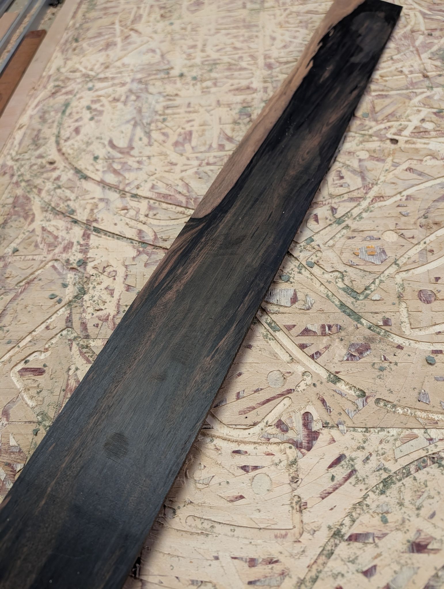Mun Ebony Short Scale Bass Fingerboard 12544