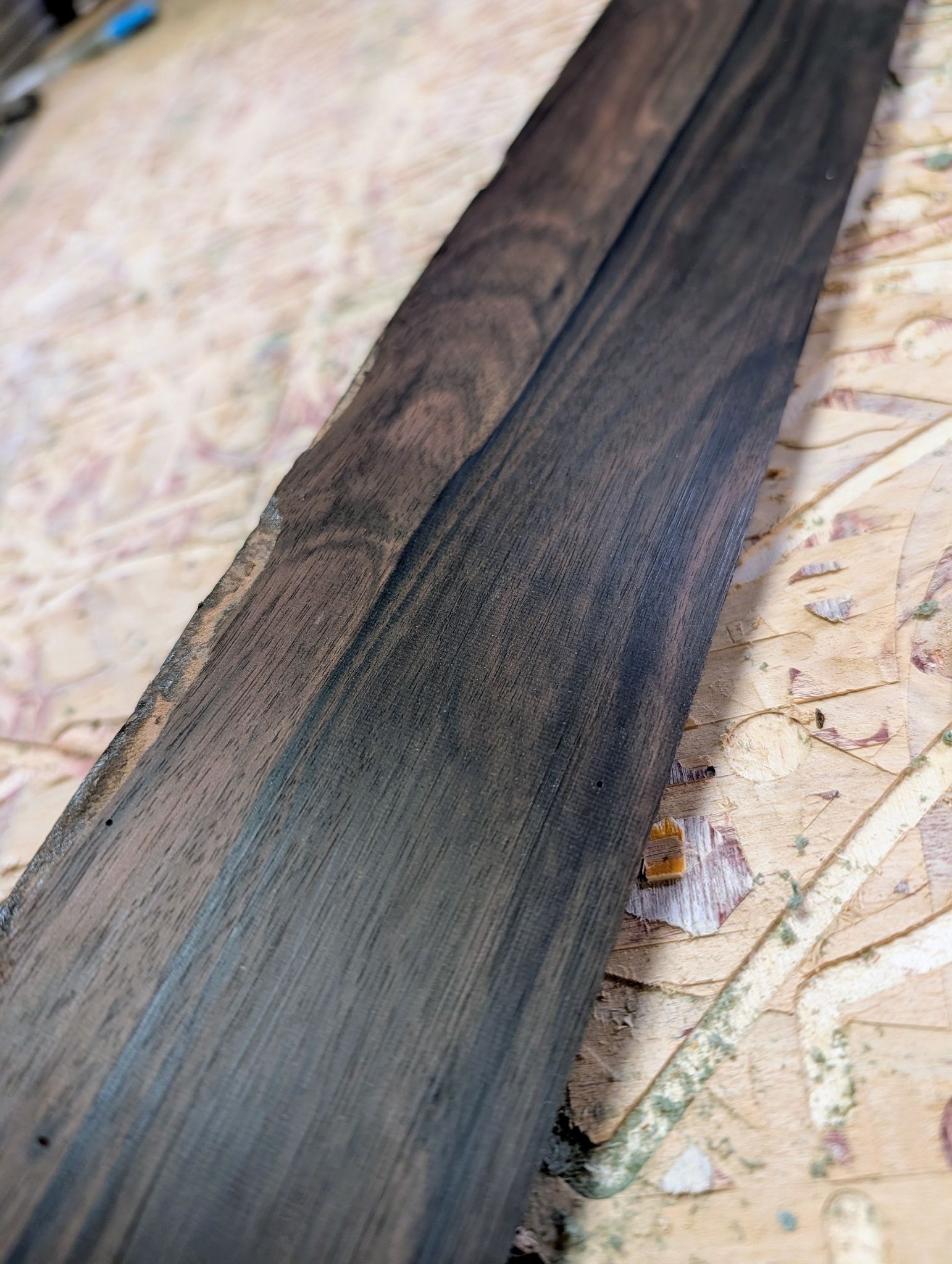 Mun Ebony Short Scale Bass Fingerboard 12543