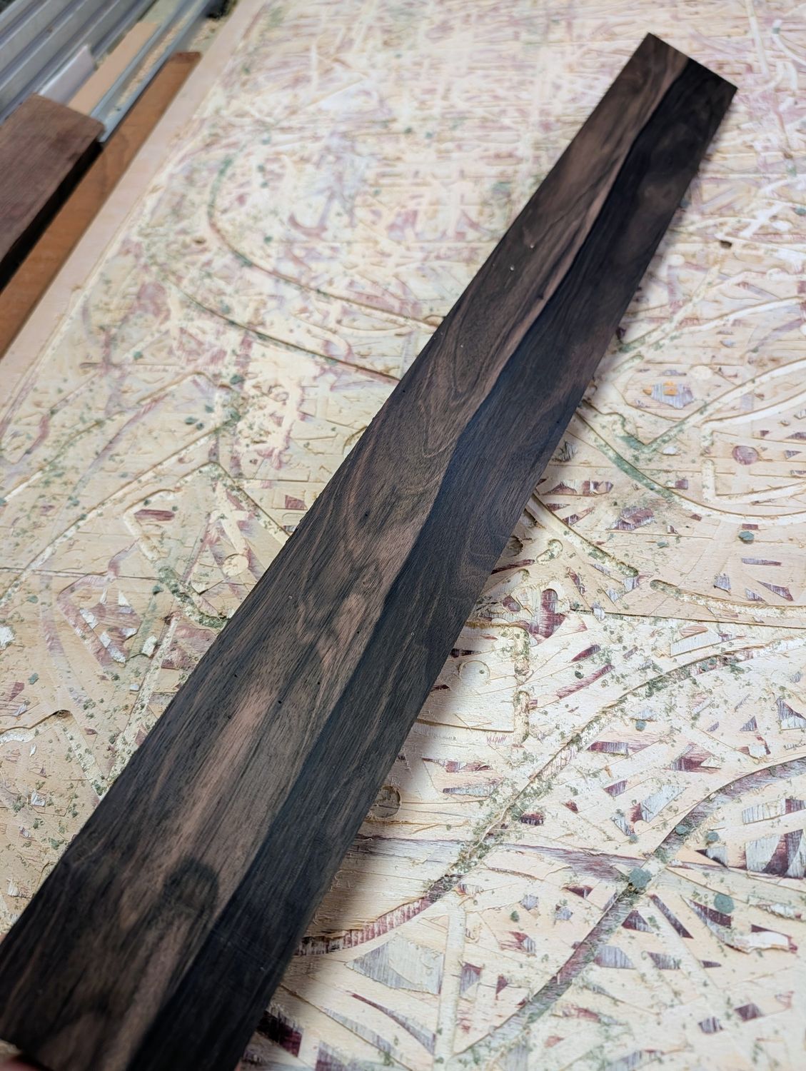Mun Ebony Short Scale Bass Fingerboard 12543