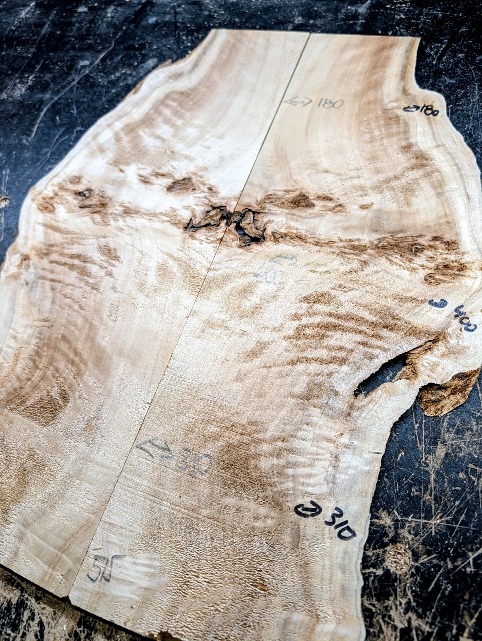 British Mappa Burl Small Drop Top