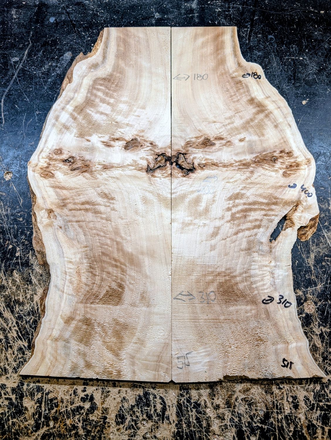 British Mappa Burl Small Drop Top