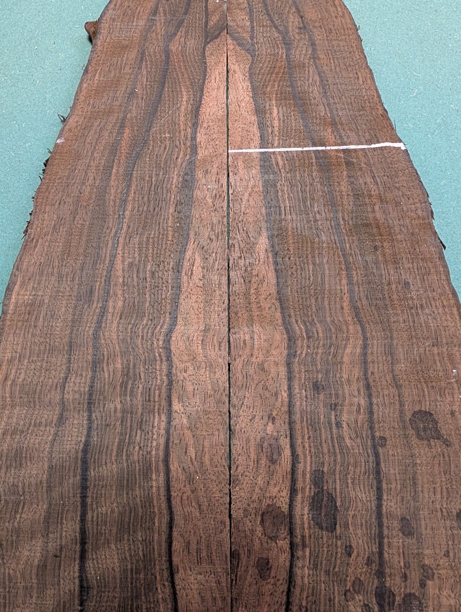 Unique Bookmatched Mun Ebony Headplate 12564
