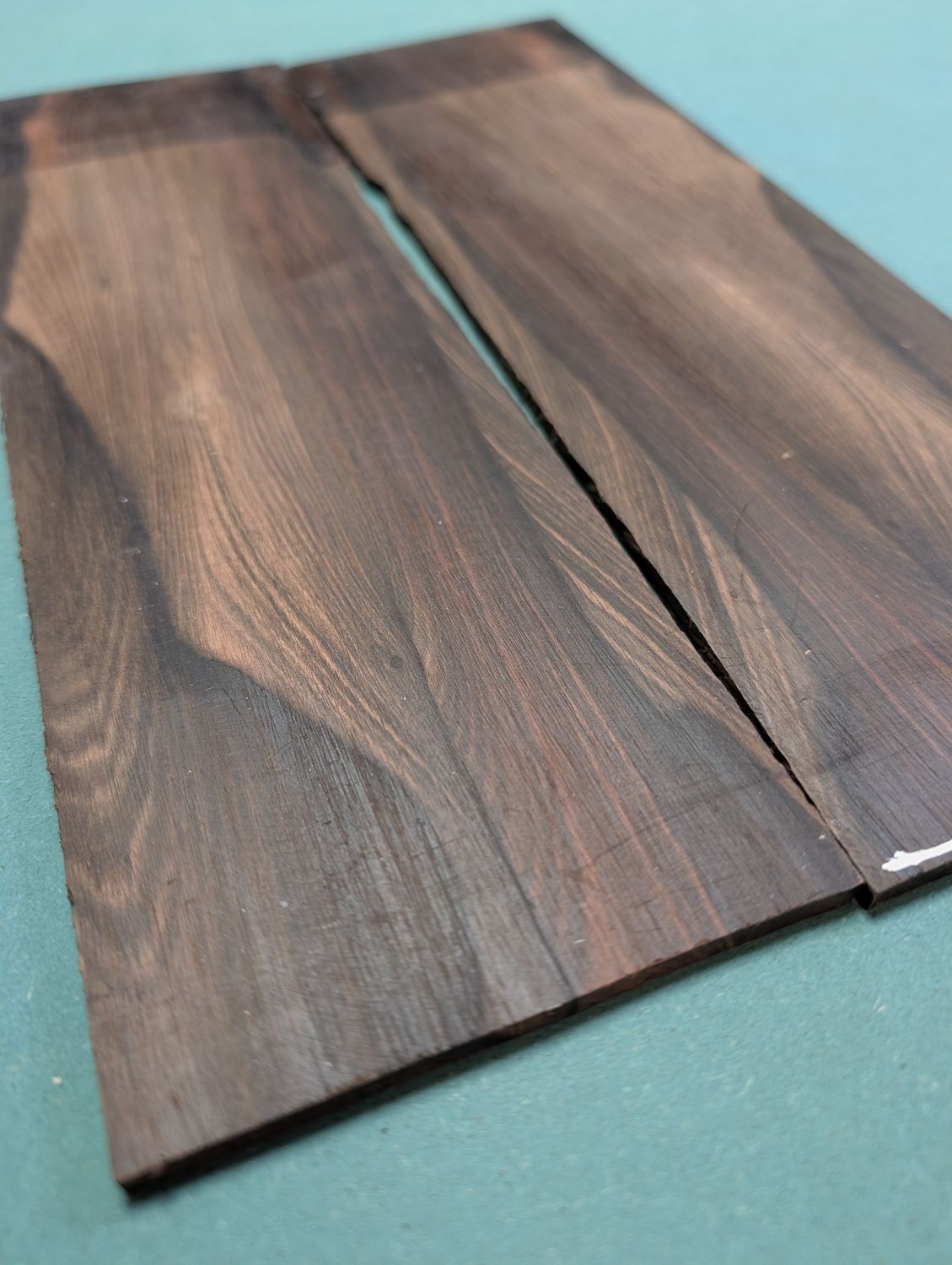 XXXL Unique Bookmatched Mun Ebony Headplate 12570