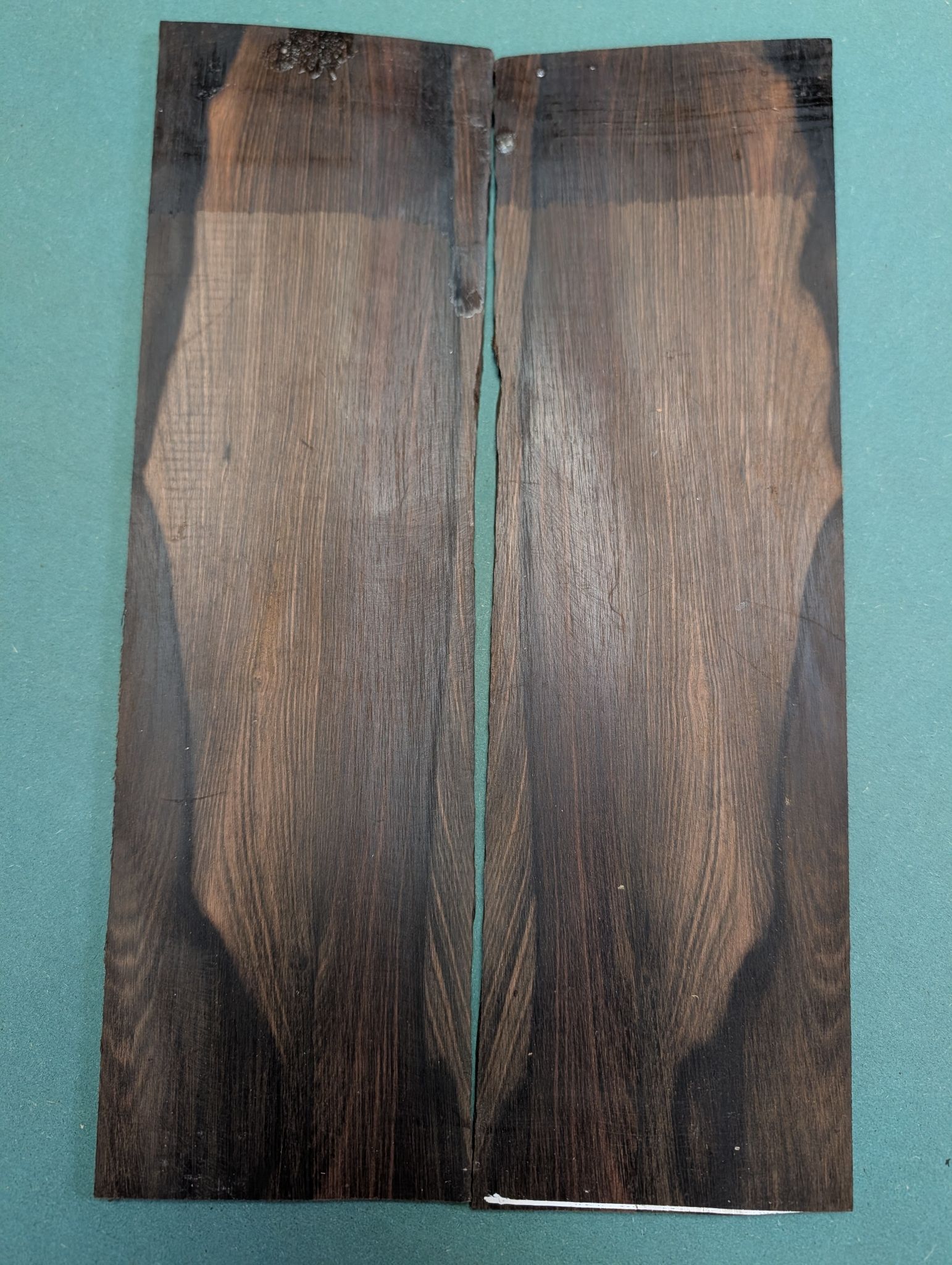 XXXL Unique Bookmatched Mun Ebony Headplate 12570