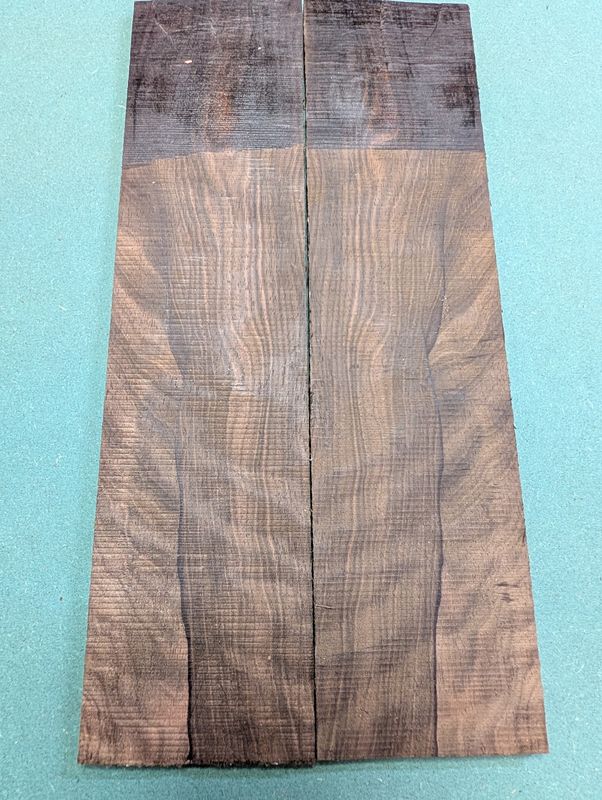 XL Unique Bookmatched Mun Ebony Headplate 12566