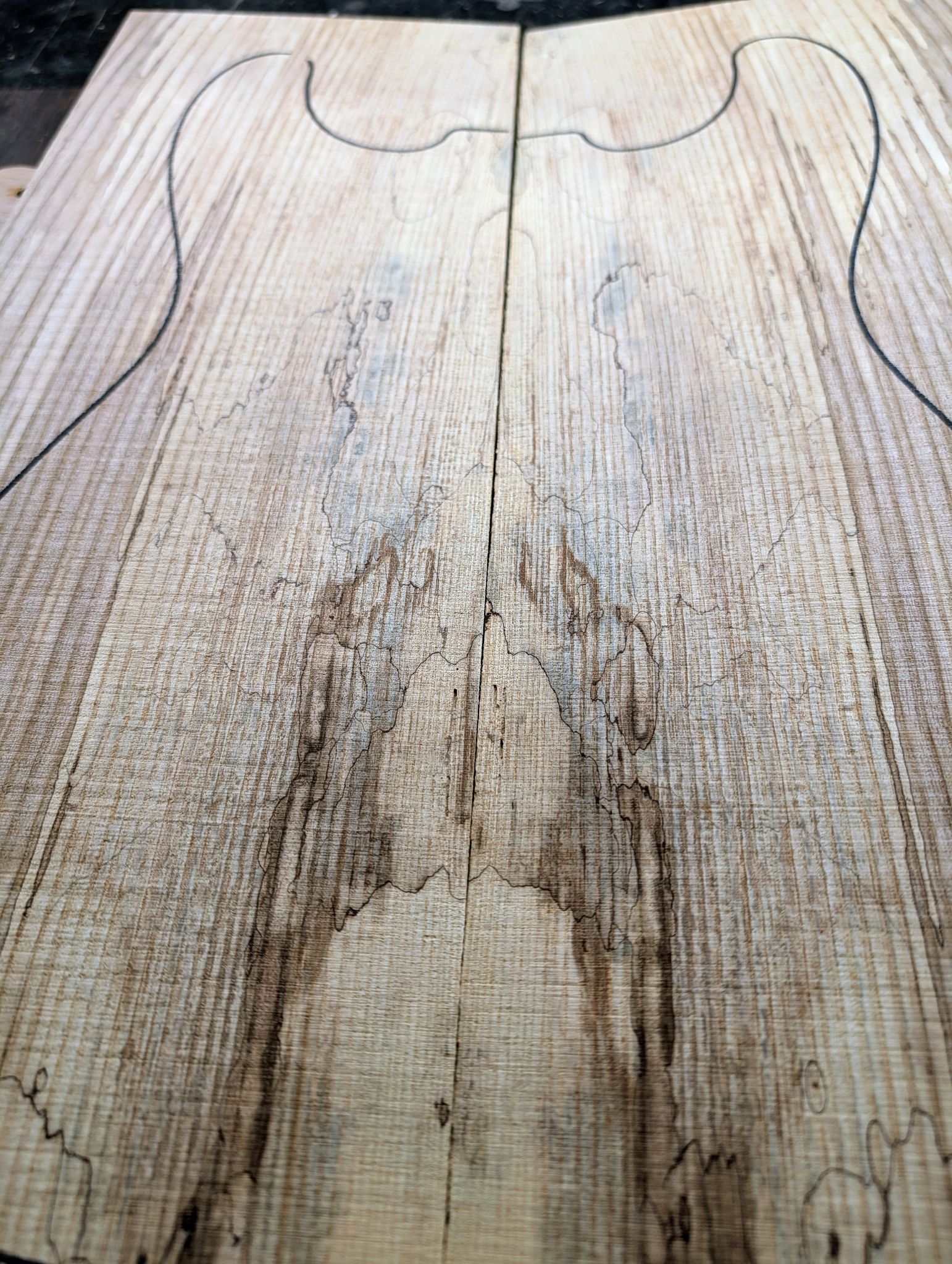 British Spalted Ash Drop Top 12574