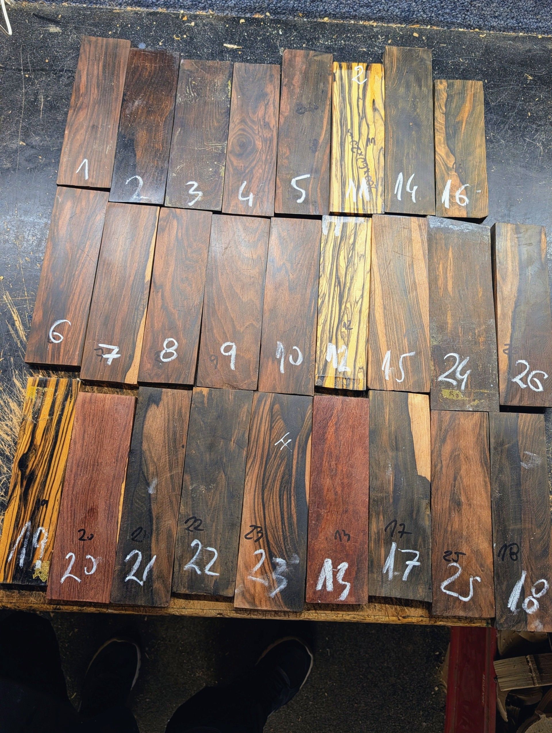 Exotic Tonewood Bridge Blanks